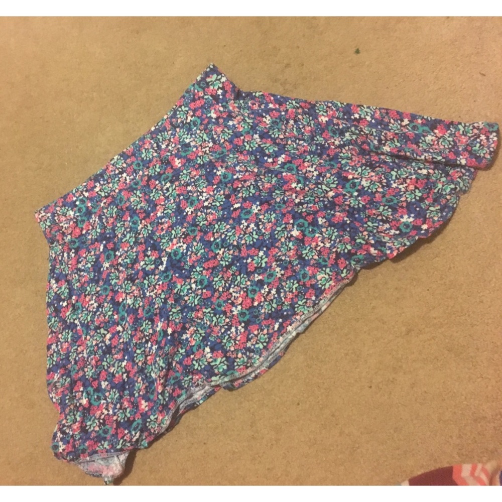 Cute Floral Skater Skirt